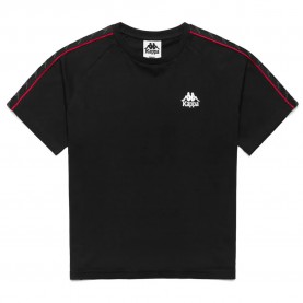 Тениска Kappa 222 Banda Adi short sleeve T-shirt - Black (Black / Red Racing / White) тениска,мъжки,тениски,дамски,тениски,kappa,222,banda,adi,short,sleeve,t,shirt,black,(black,red,racing,white)