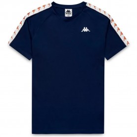 тениска,мъжки,тениски,дамски,тениски,kappa,coen,slim,222,banda,short,sleeve,t,shirt,blue,(blue,iris,white,brown,lt,honey)