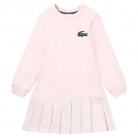 детска,рокля,дамски,поли,и,рокли,lacoste,kids,french,terry,long,sleeve,dress,pink,(nidus)