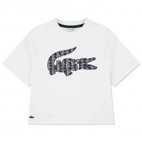 Детска тениска Lacoste kids Monogram short sleeve T-shirt - White (Blanc) детска,тениска,мъжки,тениски,дамски,тениски,lacoste,kids,monogram,short,sleeve,t,shirt,white,(blanc)