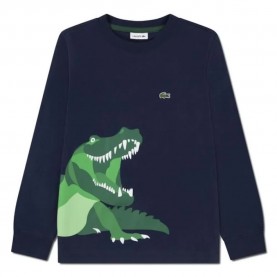 детска,тениска,мъжки,тениски,дамски,тениски,lacoste,kids,team,long,sleeve,t,shirt,blue,(marine)