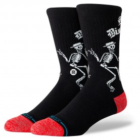 чорапи,мъжки,чорапи,stance,skelly,dancing,crew,socks,black