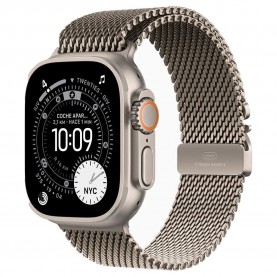 Часовник Apple Watch Ultra 3GPS + Cellular49 mmTitanium Case Milanese Loop - Brown (Natural Titanium) часовник,часовници,apple,watch,ultra,3gps,+,cellular49,mmtitanium,case,milanese,loop,brown,(natural,titanium)