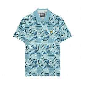 мъжки,блузи,с,яка,lyle,&,scott,deconstructed,tartan,short,sleeve,polo,blue,(retro,blue)