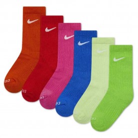 Чорапи Nike Dri-Fit Performance Basic Crew socks 6 pairs - Multicolor (Barely Volt) чорапи,мъжки,чорапи,дамски,чорапи,nike,dri,fit,performance,basic,crew,socks,6,pairs,multicolor,(barely,volt)