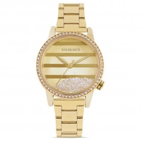 Часовник Ops objects Dancing Lights Ipg watch - Golden (White) часовник,часовници,ops,objects,dancing,lights,ipg,watch,golden,(white)