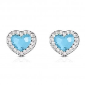 бижутерия,ops,objects,fable,heart,ss,earrings,clear,(aquamarine)