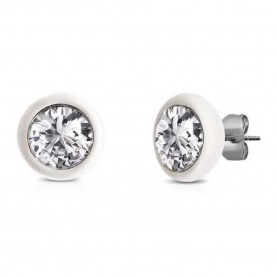 бижутерия,ops,objects,wonder,single,stone,earrings,silver,(grey)