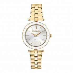 часовник,часовници,trussardi,r2453145503,watch,golden,white