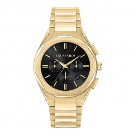 часовник,часовници,trussardi,r2453156001,watch,golden,black
