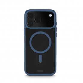 Hama Frame Protec iPhone 17 Pro Max Magnetic phone case - Clear / Blue (Transparent / Black) други,аксесоари,hama,frame,protec,iphone,17,pro,max,magnetic,phone,case,clear,blue,(transparent,black)