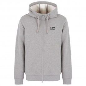 Блуза EA7 EMPORIO ARMANI 8NPM38_PJVTZ full zip sweatshirt - Grey (Medium Grey Melange) блуза,мъжки,пуловери,ea7,emporio,armani,8npm38,pjvtz,full,zip,sweatshirt,grey,(medium,grey,melange)