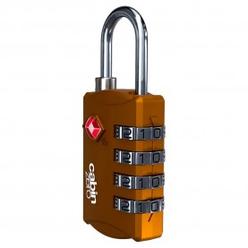 други,аксесоари,cabin,zero,tsa,travel,padlock,brown,(orange,chill)