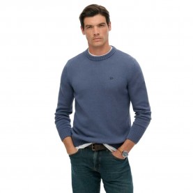 Блуза Superdry Preppy Cotton sweater - Blue (Soft Navy) блуза,мъжки,пуловери,superdry,preppy,cotton,sweater,blue,(soft,navy)