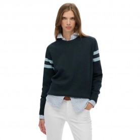 блуза,дамски,пуловери,дамски,плетени,дрехи,superdry,relaxed,stripe,knitted,sweater,deep,navy