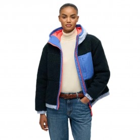 Яке Superdry Vintage Sherpa jacket - Blue (Blueberry Navy) яке,дамски,якета,и,палта,superdry,vintage,sherpa,jacket,blue,(blueberry,navy)