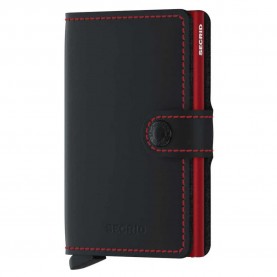 портфейли,и,портмонета,secrid,miniwallet,matte,leather,wallet,red,black,(black,&,red)