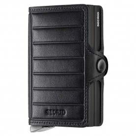 портфейли,и,портмонета,secrid,twinwallet,emboss,lines,leather,wallet,black+