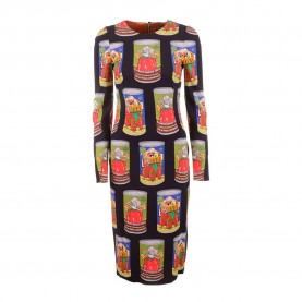 Рокля Dolce & gabbana 746329 long sleeve long dress - Black рокля,дамски,поли,и,рокли,dolce,&,gabbana,746329,long,sleeve,long,dress,black