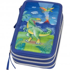 ученически,принадлежности,faber,castell,dinosaur,573041,pencil,case,green