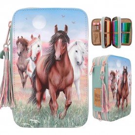 ученически,принадлежности,miss,melody,hoof,clatter,0413121,pencil,case,multicolor