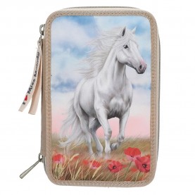ученически,принадлежности,miss,melody,poppy,pencil,case,beige