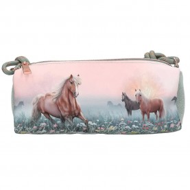 ученически,принадлежности,miss,melody,romantic,fields,glittery,pencil,case,green,pink