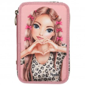 канцеларски,принадлежности,topmodel,leoheart,pencil,case,pink
