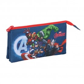 Safta Avengers 22x12x3 cm Triple pencil case - Multicolor канцеларски,принадлежности,safta,avengers,22x12x3,cm,triple,pencil,case,multicolor