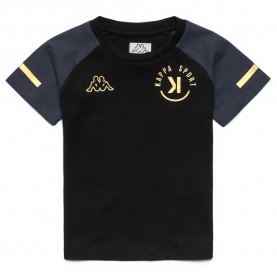 Тениска Kappa Scarif short sleeve T-shirt - Black (Black) тениска,мъжки,тениски,дамски,тениски,kappa,scarif,short,sleeve,t,shirt,black,(black)