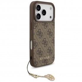 Guess 4G Charms Collection MagSafe iPhone 17 Pro phone case - Brown (Brown) други,аксесоари,guess,4g,charms,collection,magsafe,iphone,17,pro,phone,case,brown,(brown)