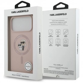 Karl lagerfeld Karl&Choupette Ring MagSafe iPhone 17 Pro Max phone case - Pink (Pink) други,аксесоари,karl,lagerfeld,karl&choupette,ring,magsafe,iphone,17,pro,max,phone,case,pink,(pink)
