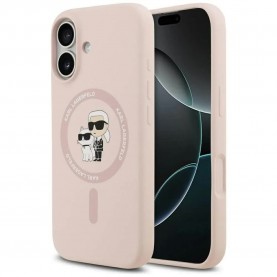 Karl lagerfeld Karl&Choupette Ring MagSafe iPhone 17 phone case - Pink (Pink) други,аксесоари,karl,lagerfeld,karl&choupette,ring,magsafe,iphone,17,phone,case,pink,(pink)