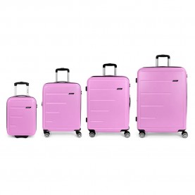 Gabol Future Plus Spinner Expandable 240L trolley bag 4 units - Pink (Pink) куфари,gabol,future,plus,spinner,expandable,240l,trolley,bag,4,units,pink,(pink)