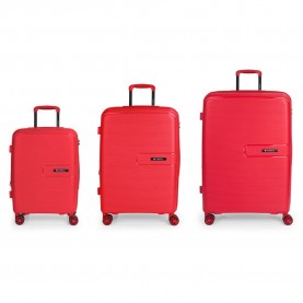Gabol Steady Spinner Expandable 195L trolley bag 3 units - Red (Red) куфари,gabol,steady,spinner,expandable,195l,trolley,bag,3,units,red,(red)