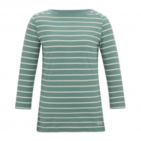 тениска,мъжки,тениски,дамски,тениски,regatta,bayletta,ii,3,4,sleeve,t,shirt,green,(ivy,moss,light,vanilla,stripe)