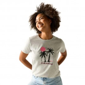 Тениска Regatta Filandra IX short sleeve T-shirt - White (Grey Marl Paradise Palm) тениска,мъжки,тениски,дамски,тениски,regatta,filandra,ix,short,sleeve,t,shirt,white,(grey,marl,paradise,palm)