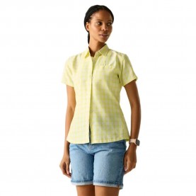 Карирана риза Regatta Mindano VIII short sleeve shirt - Yellow (Barely White / Canary Yellow Check) карирана,риза,дамски,ризи,мъжки,ризи,regatta,mindano,viii,short,sleeve,shirt,yellow,(barely,white,canary,yellow,check)