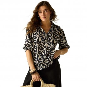 дамски,блузи,regatta,nofino,long,sleeve,blouse,brown,(abstract,floral,broderie)