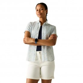 Риза с къс ръкав Regatta Travel Light short sleeve shirt - Grey (Barely White Falling Petals Prnt) риза,с,къс,ръкав,дамски,ризи,мъжки,ризи,regatta,travel,light,short,sleeve,shirt,grey,(barely,white,falling,petals,prnt)