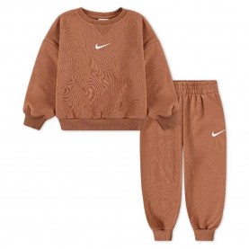 Nike Essential Fleece Crew long sleeve set - Brown (Mineral Clay) детски,екипи,nike,essential,fleece,crew,long,sleeve,set,brown,(mineral,clay)