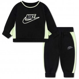 Nike Ft Blocked Crew long sleeve set - Black (Black) детски,екипи,nike,ft,blocked,crew,long,sleeve,set,black,(black)