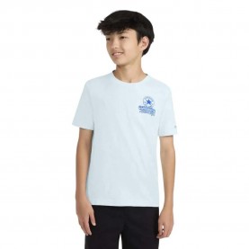 Детска тениска Converse kids Cnvb Frontback Retro Sneaker short sleeve T-shirt - White / Blue (Rained Out) детска,тениска,мъжки,тениски,дамски,тениски,converse,kids,cnvb,frontback,retro,sneaker,short,sleeve,t,shirt,white,blue,(rained,out)