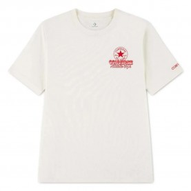 Детска тениска Converse kids Frontback Retro Sneaker short sleeve T-shirt - White (Egret / Red) детска,тениска,мъжки,тениски,дамски,тениски,converse,kids,frontback,retro,sneaker,short,sleeve,t,shirt,white,(egret,red)