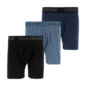 Детски боксерки Converse kids Monogrammed Bb boxers 3 units - Blue (Navy) детски,боксерки,мъжко,бельо,converse,kids,monogrammed,bb,boxers,3,units,blue,(navy)