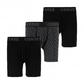 Детски боксерки Converse kids Monogrammed Bb boxers 3 units - Black (Black) детски,боксерки,мъжко,бельо,converse,kids,monogrammed,bb,boxers,3,units,black,(black)