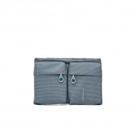 Mandarina duck Md20 double pocket flat crossbody - Grey (Iron) чанти,за,през,рамо,mandarina,duck,md20,double,pocket,flat,crossbody,grey,(iron)