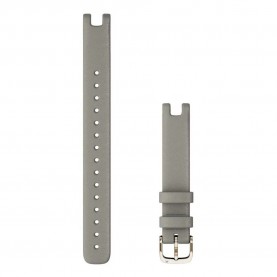 електро,garmin,lily®,14mm,leather,strap,gray,cream,gold