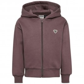 блуза,детски,блузи,hummel,loose,bee,full,zip,sweatshirt,purple,(peppercorn)