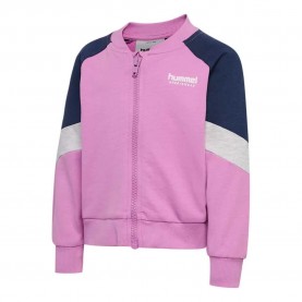 блуза,детски,блузи,hummel,mini,loose,block,full,zip,sweatshirt,pink,(violet)
